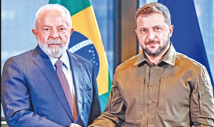 Presidentes do Brasil (Lula) e da Ucrânia