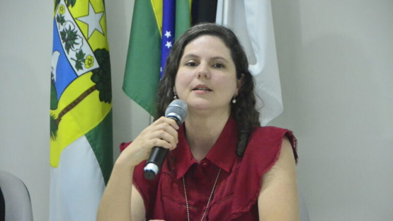 Delegada da Polícia Civil, Karla Viviane, operação Habilis Facilis e parceria com o Detran/RN no caso. Foto: José Aldenir.