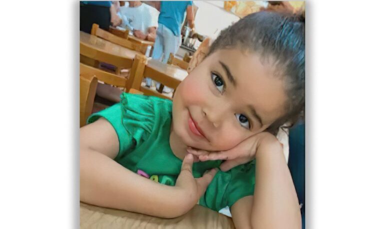 Morreu Heloísa dos Santos Silva, de 3 anos, que havia sido baleada no Arco Metropolitano do Rio de Janeiro.. Foto: Arquivo Pessoal