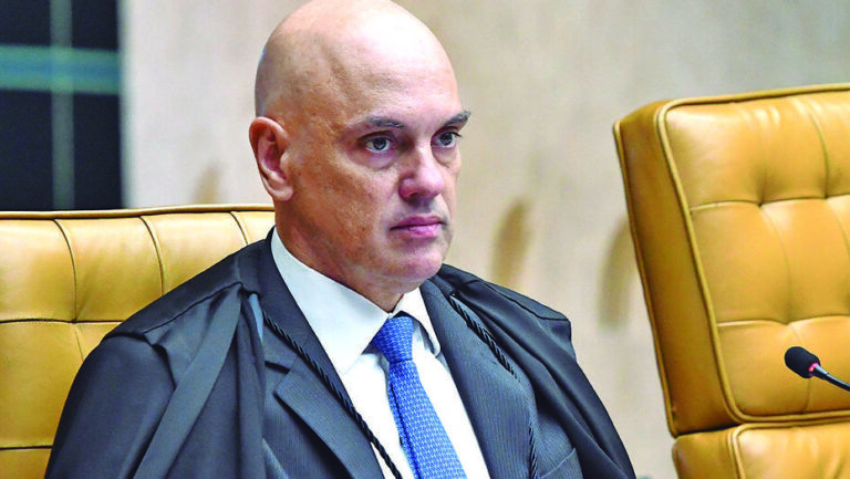 Ministro Alexandre de Moraes durante julgamento. Foto: Carlos Moura/STF