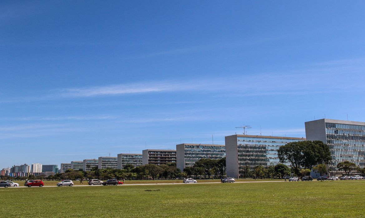 Brasília - 22.05.2023 - Foto Esplanada dos Ministérios, em Brasília. Foto: Antônio Cruz/ Agência Brasil/Arquivo