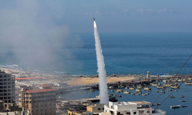 Rocket barrages launched towards Israel from Gaza
