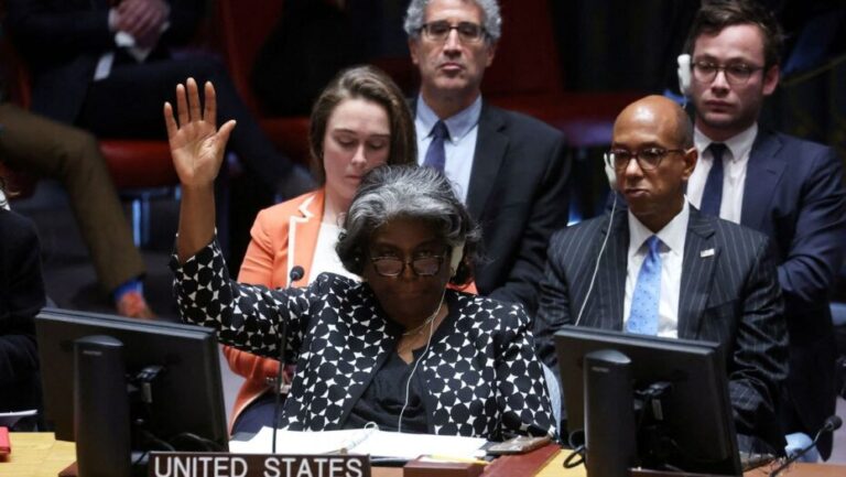 Estados Unidos exerceram seu poder de veto para bloquear a resolução apresentada pelo Brasil no Conselho de Segurança da ONU / Foto: Reuters