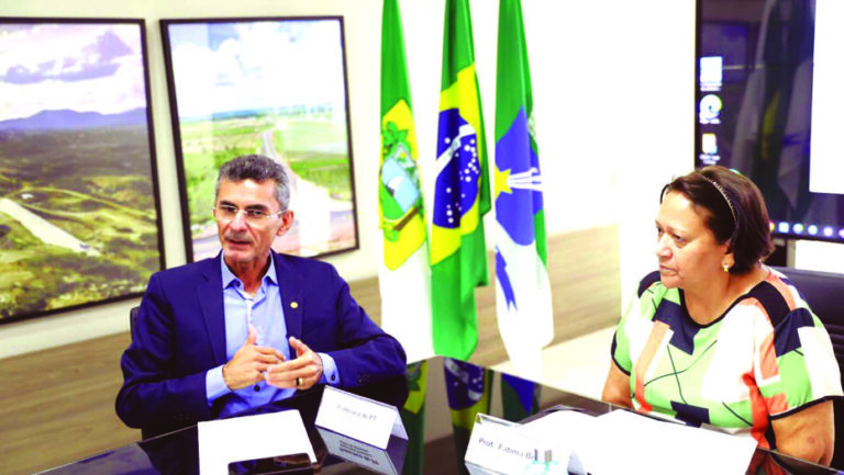 Governadora Fátima Bezerra (PT) e o líder do governo na AL, Francisco do PT
