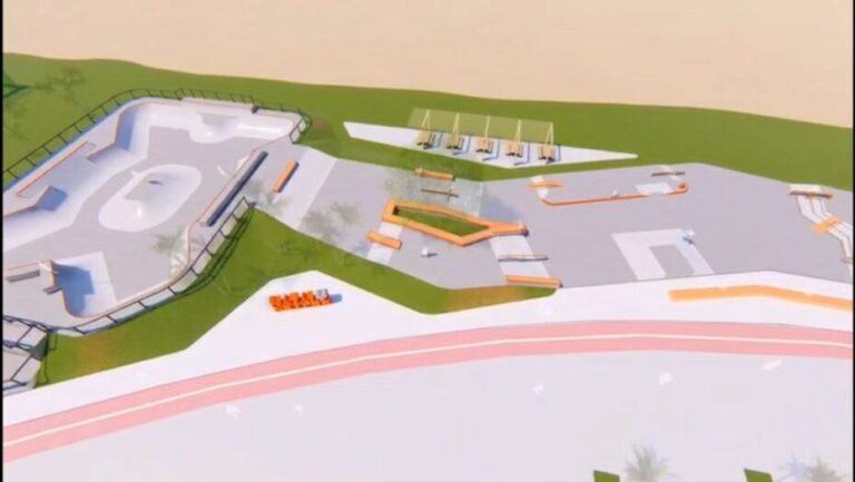 Projeto de skate park que está previsto para Natal. Foto: Prefeitura do Natal/Redes sociais.
