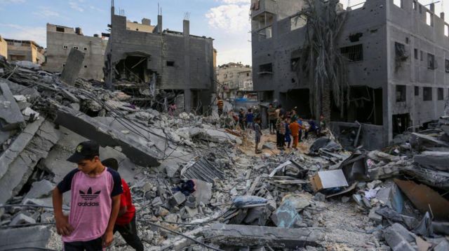 Imagens da guerra entre Israel x Hamas em Gaza. Foto: Getty imagens.