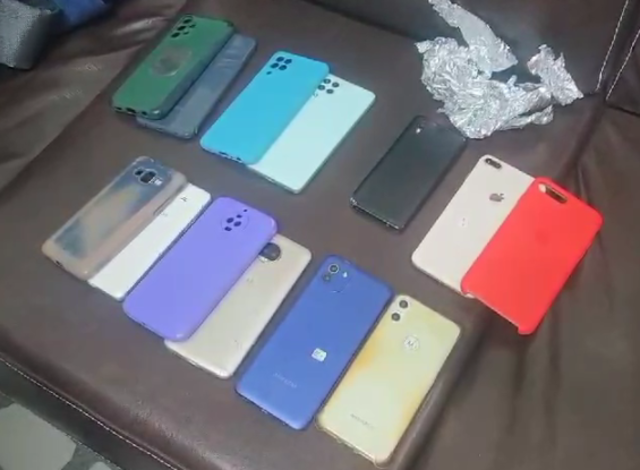 Celulares foram furtados em festa. Foto: Reprodução.