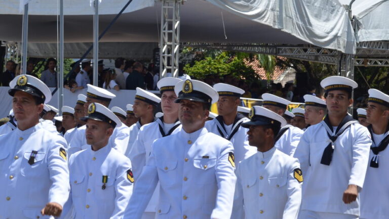 Desfile cívico da Marinha do Brasil. Foto: José Aldenir/Agora RN.