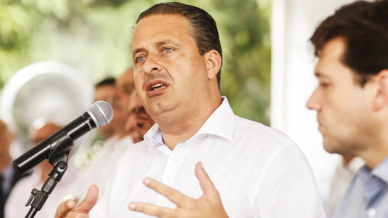 Eduardo Campos durante discurso / Foto: reprodução