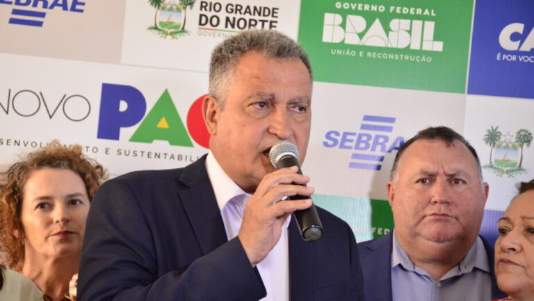 Rui Costa, Ministro da Casa Civil, no Lançamento do Novo PAC. Foto: José Aldenir/ AGORA RN