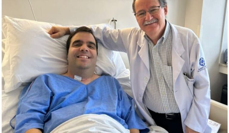 Tércio Tinoco teve alta hospitalar. Foto: Divulgação