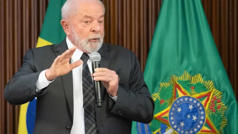 Presidente Lula durante pronunciamento / Foto: Hugo Barreto