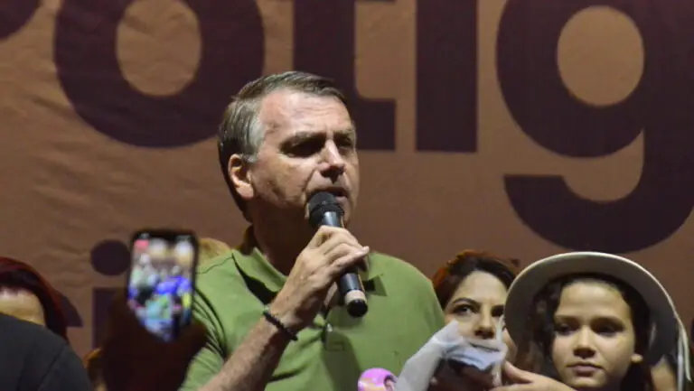 Jair Bolsonaro durante o evento PL Mulher, em Natal / Foto: José Aldenir