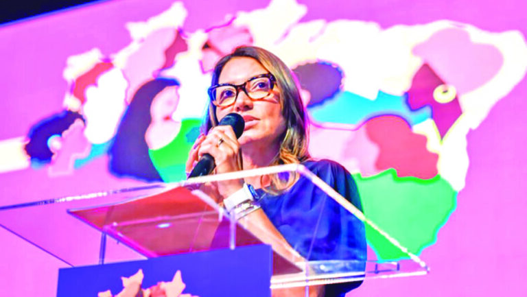 Primeira-dama Rosângela da Silva, a Janja, teve conta no X invadida. Foto: Claudio Kbene/PR