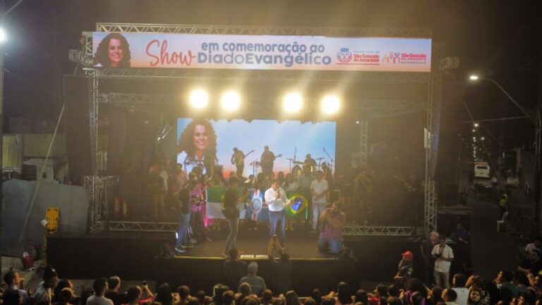 Show de Diante do Trono aconteceu neste final de semana em São Gonçalo do Amarante. Foto: Reprodução.