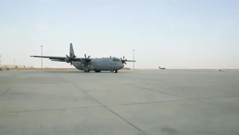 Avião americano na Base Aérea Al-Asad no Iraque / Foto: Reprodução