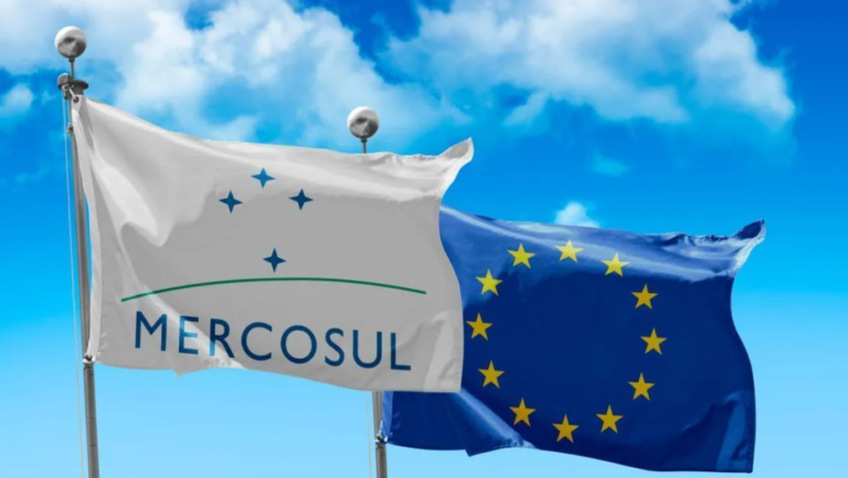 Bandeiras do Mercosul e da União Europeia / Foto: Reprodução