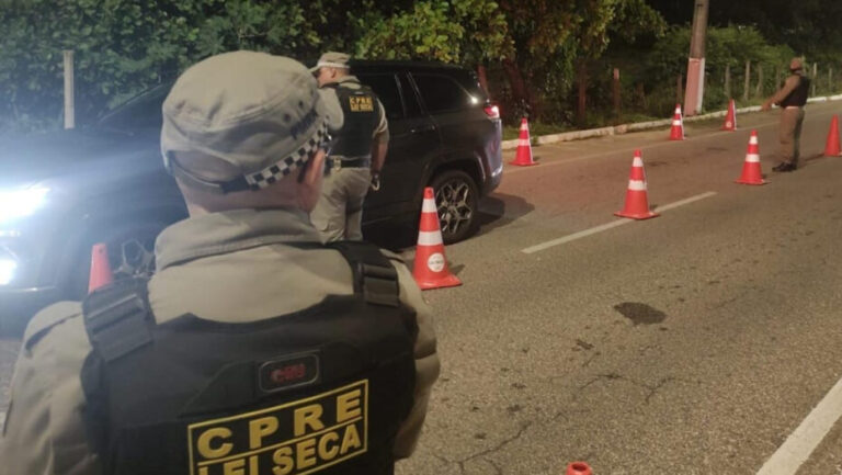 52 motoristas embriagados já foram presos pela Lei Seca nos primeiros dias de 2024 - Foto: Divulgação/CPRE