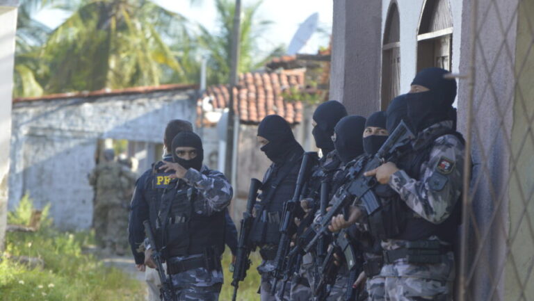 Policiais do Batalhão do Choque durante operação / Foto ilustrativa: José Aldenir - Agora RN
