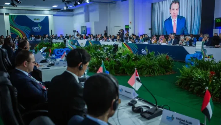 Ministro Fernando Haddad discursou na abertura do G20 / Foto: divulgação