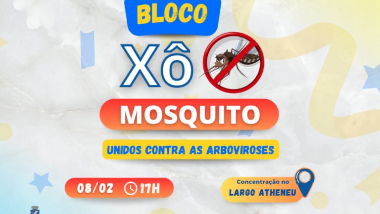 Bloco “Xô mosquito”. Foto: Divulgação