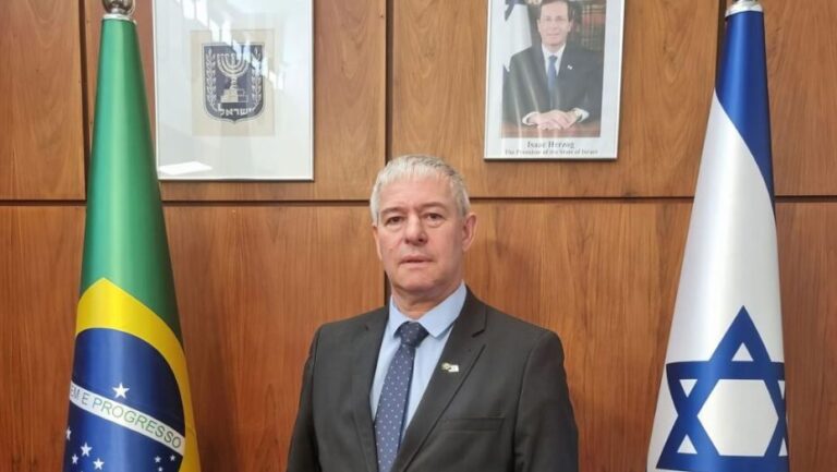 Daniel Zonshine, embaixador de Israel no Brasil, foi convocado para receber reprimenda em meio a crise diplomática - Foto: Reprodução