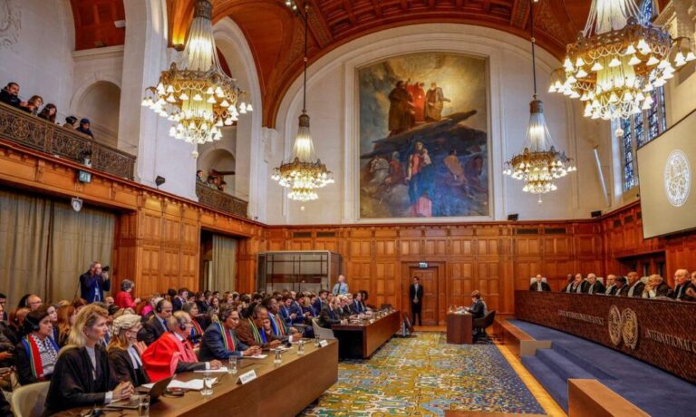 Sessão da Corte Internacional de Justiça em Haia, na Holanda
26/01/2024 REUTERS/Piroschka van de Wouw