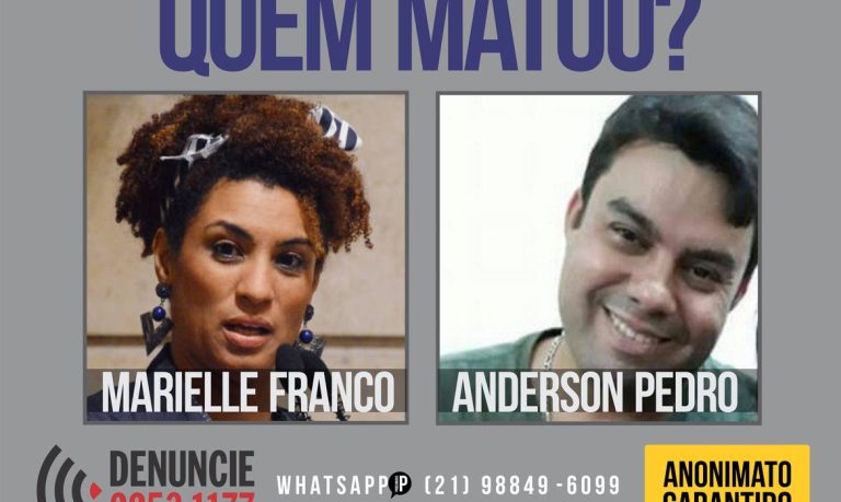 Disque denúncia, Marielle Franco e Anderson Pedro Gomes