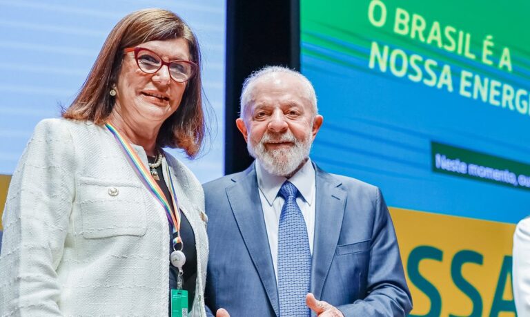 Rio de Janeiro (RJ) 19.06.2024 - Presidente da República, Luiz Inácio Lula da Silva, durante a solenidade de posse de Magda Chambriard no cargo de Presidente da Petrobras, no CENPES. Rio de Janeiro - RJ.  Foto: Ricardo Stuckert / PR