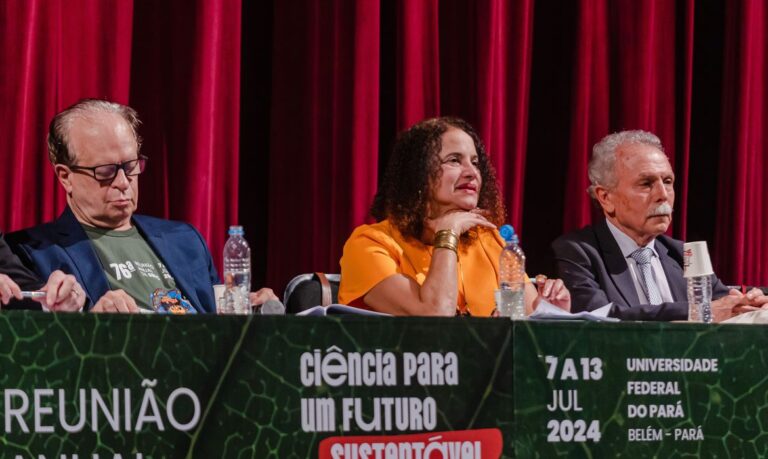 Belém (PA), 08.07.2024 - Ministério da Ciência, Tecnologia e Inovações, Luciana Santos, participa de cerimônia de Abertura da 76ª Reunião Anual da SBPC. Foto: Luara Baggi/ASCOM/MCTI