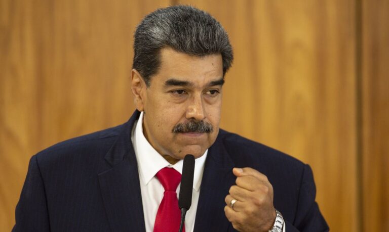 Brasília (DF), 29/05/2023 - O presidente da Venezuela, Nicolás Maduro, durante declaração à imprensa após reunião com o presidente Luiz Inácio Lula da Silva, no Palácio do Planalto. Foto: Marcelo Camargo/Agência Brasil