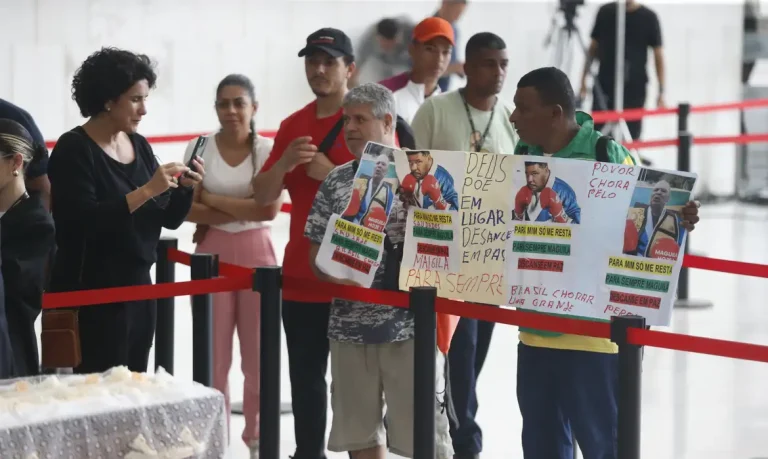 São Paulo (SP), 25/10/2024 - Velório do ex-pugilista Adilson Maguila, na Assembléia Legislativa de SP . Foto: Paulo Pinto/Agência Brasil