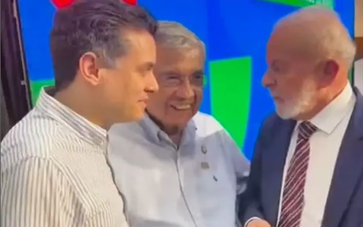 Presidente Lula com ex-governador Garibaldi Filho e o atual vice, Walter Alves / Foto: Instagram / reprodução