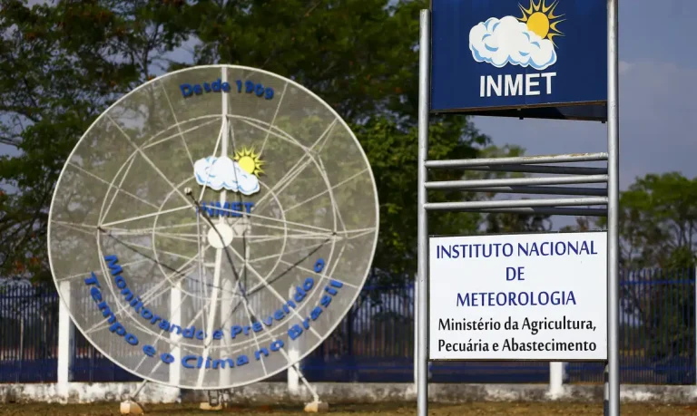 Fachada do instituto nacional de meteorologia (INMET), em Brasília.