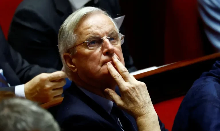 Michel Barnier em Paris
 3/12/2024   Reuters/Sarah Meyssonnier/Proibida reprodução