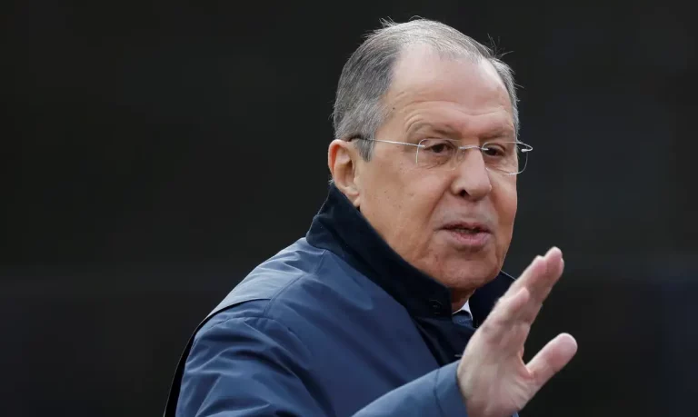 Russian Foreign Minister Sergei Lavrov attends a military parade on Victory Day, which marks the 77th anniversary of the victory over Nazi Germany in World War Two, in Red Square in central Moscow, Russia May 9, 2022. REUTERS/Maxim Shemetov