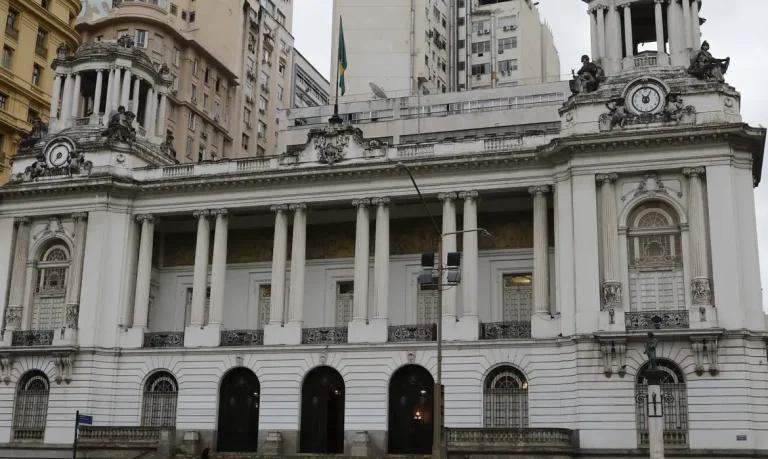 Palácio Pedro Ernesto, sede da Câmara Municipal de vereadores do Rio de Janeiro, no centro da cidade.