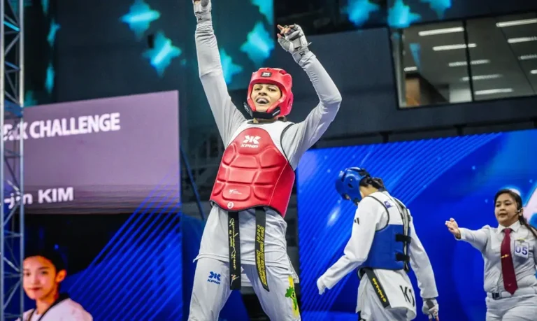 Coreia do Sul - 31/08/2025 -Brasileira supera campeã olímpica e vence Grand Prix de taekwondo
Maria Clara Pacheco ganha etapa do circuito pela segunda vez no ano. Foto World Taekwondo/Divulgação
