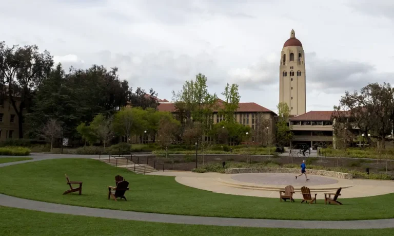 Hoover Tower is seen at the Stanford University in Stanford, California, United States on March 17, 2020. Campus is almost empty, due to the outbreak of novel coronavirus (COVID-19) in the San Francisco Bay Area. Six counties in the San Francisco Bay Area has entered a