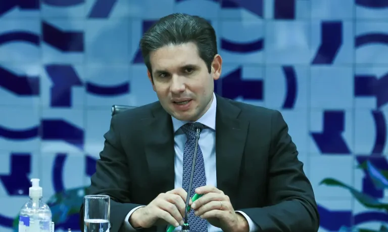 Brasília (DF), 26/08/2025  - Presidente da Câmara dos Deputados, Hugo Motta, durante reunião de líderes.  Foto: Lula Marques/Agência Brasil