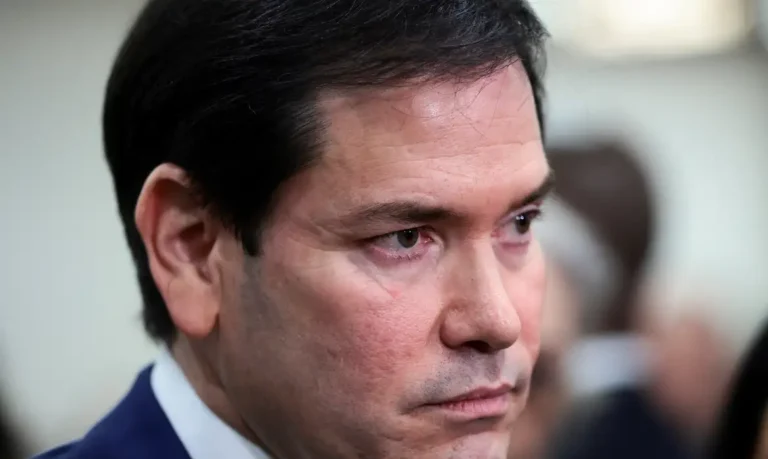 U.S. Secretary of State Marco Rubio looks on on the day of a briefing for the House of Representatives on the situation in Venezuela, on Capitol Hill in Washington, D.C., U.S., January 7, 2026. REUTERS/Evelyn Hockstein