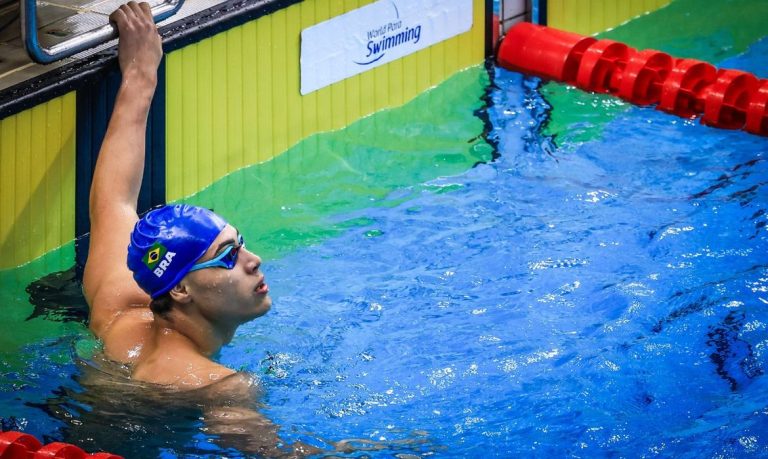 Arthur Xavier é ouro nos 200m livre, na etapa da World Séries de Barcelona, em 20;03/2026 - Natação Paralímpica