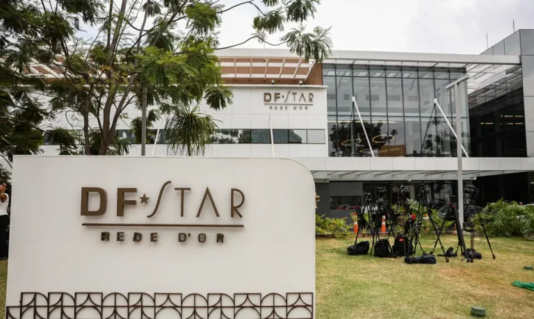 Brasília (DF), 17/09/2025 - Fachada do hospital DF Star, onde Jair Bolsonaro está internado. Foto: Marcelo Camargo/Agência Brasil