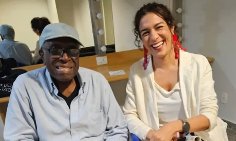 Rio de Janeiro (RJ), 22/04/2026 - FOTO DE ARQUIVO - Festa do Disco, da Rádio Nacional, celebra álbum icônico de Dom Salvador. Dom Salvador e Cibele Tenório. Foto: Rádio Nacional/Divulgação