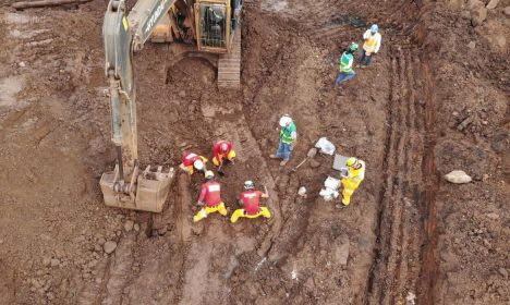 Bombeiros acham ossada de possível vítima da tragédia em Brumadinho