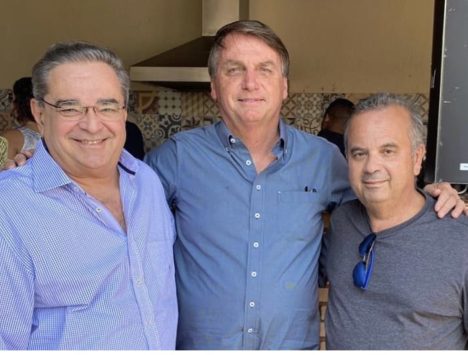 Álvaro Dias, Bolsonaro e Rogério (Foto: reprodução)