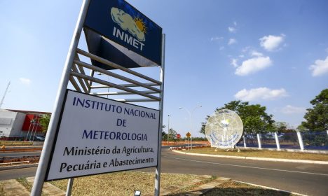 Fachada do instituto nacional de meteorologia (INMET), em Brasília.