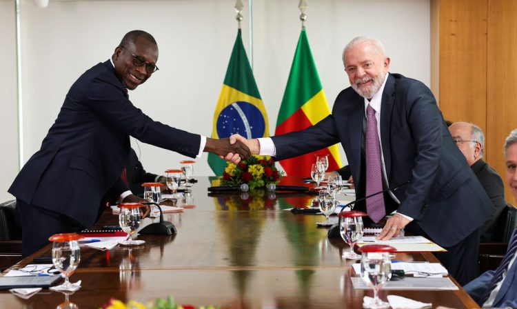 Brasília (DF) 23/05/2024 - Cerimônia oficial de chegada do Presidente da República do Benim e reunião bilateral com o Presidente do Benim, Patrice Talon, por ocasião de sua visita ao Brasil.
Foto: Antonio Cruz/Agência Brasil