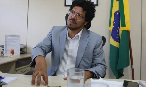 Brasília 13/11/2025 - Secretário Nacional de Assuntos Legislativos do MJSP, Marivaldo Pereira, durante entrevista para Agência Brasil.  Foto Valter Campanato/Agência Brasil.