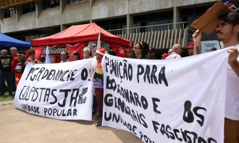 Brasília- 10/12/2024 As frentes Povo Sem Medo e Brasil Popular realizaram em Brasília, a Jornada Nacional de Mobilizações com o tema